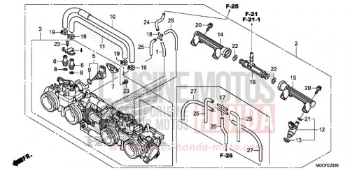 CORPS DE PAPILLON CB1100CAK de 2019